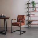 Ferro Armstoel - fabric Savannah light brown - Tower Living