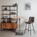 Navarra Barstoel - fabric Antracite - Tower Living