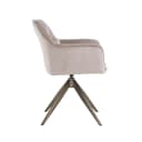 Eetkamerstoel Aline khaki velvet swivel fire retardant - Richmond Interiors