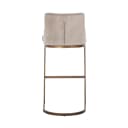 Barstoel Bolton khaki velvet brushed gold fire retardant (Set of 2) - Richmond Interiors