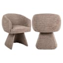 Eetkamerstoel Quiriro mocca linear swivel - Richmond Interiors
