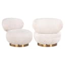 Lounge stoel Jace lovely cream swivel - Richmond Interiors