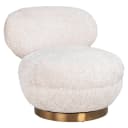 Lounge stoel Jace lovely cream swivel - Richmond Interiors
