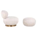 Lounge stoel Jace lovely cream swivel - Richmond Interiors