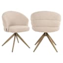 Eetkamerstoel Zendaya biscotti swivel fire retardant - Richmond Interiors
