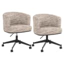 Eetkamerstoel Rochenne trendy nature swivel on wheels - Richmond Interiors