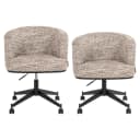 Eetkamerstoel Rochenne trendy nature swivel on wheels - Richmond Interiors