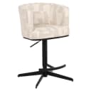 Barstoel Cheyenne beige graffic swivel - Richmond Interiors