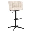Barstoel Cheyenne beige graffic swivel - Richmond Interiors