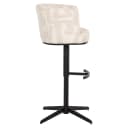 Barstoel Cheyenne beige graffic swivel - Richmond Interiors
