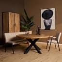Ronde eettafel Dakota Naturel Mangohout 130 cm - Starfurn