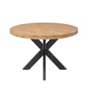 Ronde eettafel Dakota Naturel Mangohout 110 cm - Starfurn