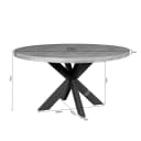 Ronde eettafel Dakota Naturel Mangohout 150 cm - Starfurn