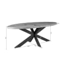 Eettafel Dakota | 160 cm | Ovaal - Starfurn