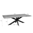 Boomstamtafel Dakota Naturel Mangohout 200 cm - Starfurn