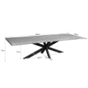 Boomstamtafel Dakota Naturel Mangohout 300 cm - Starfurn