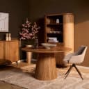 Ronde eettafel Solana Naturel Mangohout 130 cm - Starfurn