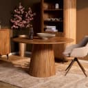 Ronde eettafel Solana Naturel Mangohout 130 cm - Starfurn