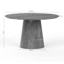 Ronde eettafel Solana Naturel Mangohout 130 cm - Starfurn
