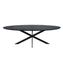 Eiken eettafel Ferris | Ovaal 240 cm | Zwart - Starfurn