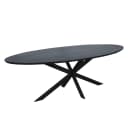 Eiken eettafel Ferris | Ovaal 210 cm | Zwart - Starfurn