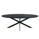 Eiken eettafel Ferris | Ovaal 240 cm | Zwart - Starfurn