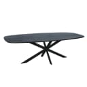 Eiken eettafel Ferris | Deens Ovaal 200 cm | Zwart - Starfurn