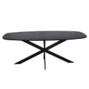 Eiken eettafel Ferris | Deens Ovaal 200 cm | Zwart - Starfurn