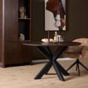 Ronde eettafel Ferris Bruin Eikenhout 110 cm - Starfurn