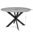 Eiken eettafel Ferris | Rond 150 cm | Brown - Starfurn