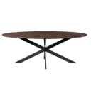Eiken eettafel Ferris | Ovaal 210 cm | Brown - Starfurn