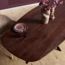 Eiken eettafel Ferris | Deens Ovaal 280 cm | Brown - Starfurn