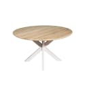 Eiken eettafel Ferris | Rond 130 cm | Naturel | Poot Sand - Starfurn