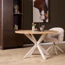 Eiken eettafel Ferris | Rond 130 cm | Naturel | Poot Sand - Starfurn