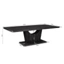 Eettafel Voco | 240 cm | Black - Starfurn