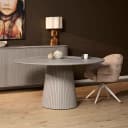 Ronde eettafel Solana Taupe Mangohout 130 cm - Starfurn