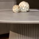 Ronde eettafel Solana Taupe Mangohout 150 cm - Starfurn