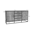 Dressoir Dakota Naturel Mangohout 165 cm - Starfurn