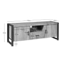 Tv meubel Britt | 150 cm | met deuren en lade - Starfurn
