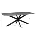 Eettafel Elegance Black | 200 cm | Deens ovaal - Starfurn