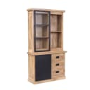 Vitrinekast Noa Naturel Mangohout 120 cm - Starfurn