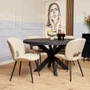 Ronde eettafel Denver Zwart Mangohout 150 cm - Starfurn