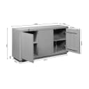Dressoir Brussel Brown | 150 cm - Starfurn