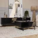 Salontafel Madison Black | 80 cm | Vierkant - Starfurn
