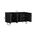 Dressoir Madison Zwart Mangohout 165 cm - Starfurn