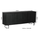 Dressoir Madison Black | 210 cm - Starfurn