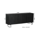 Dressoir Madison Black | 210 cm - Starfurn