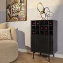 Wijnkast Madison Black | 55 cm - Starfurn
