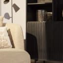 Vakkenkast Madison Black | 90 cm - Starfurn