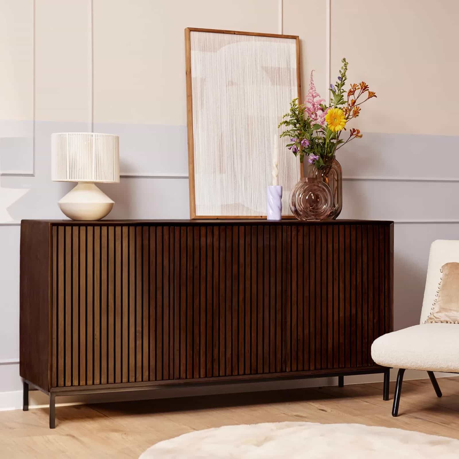Dressoir Madison Bruin Mangohout 165 cm